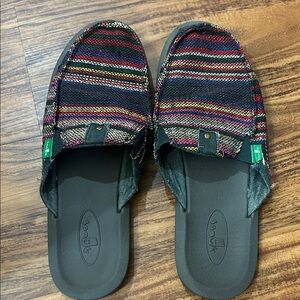 Sanuk Multicolor Striped Women's Moccasins
